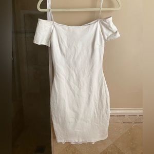 Lulu’s White Off The Shoulder Mini Dress